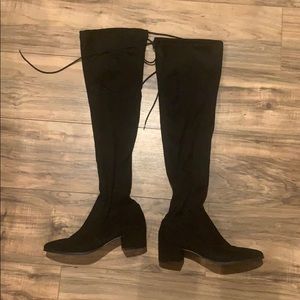 Black Thigh High Boots